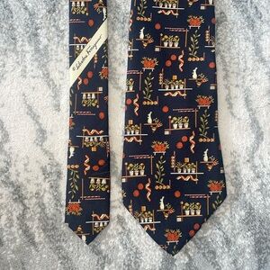 Salvatore Ferragamo Black Silk Tie